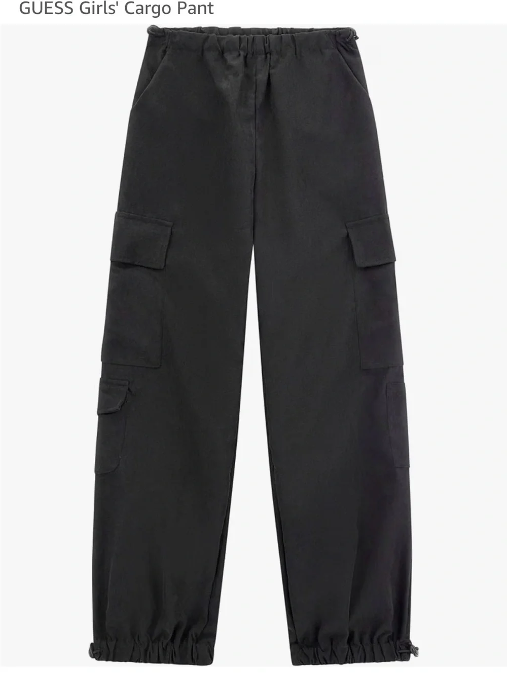 Guess Girls Black Cargo Joggers